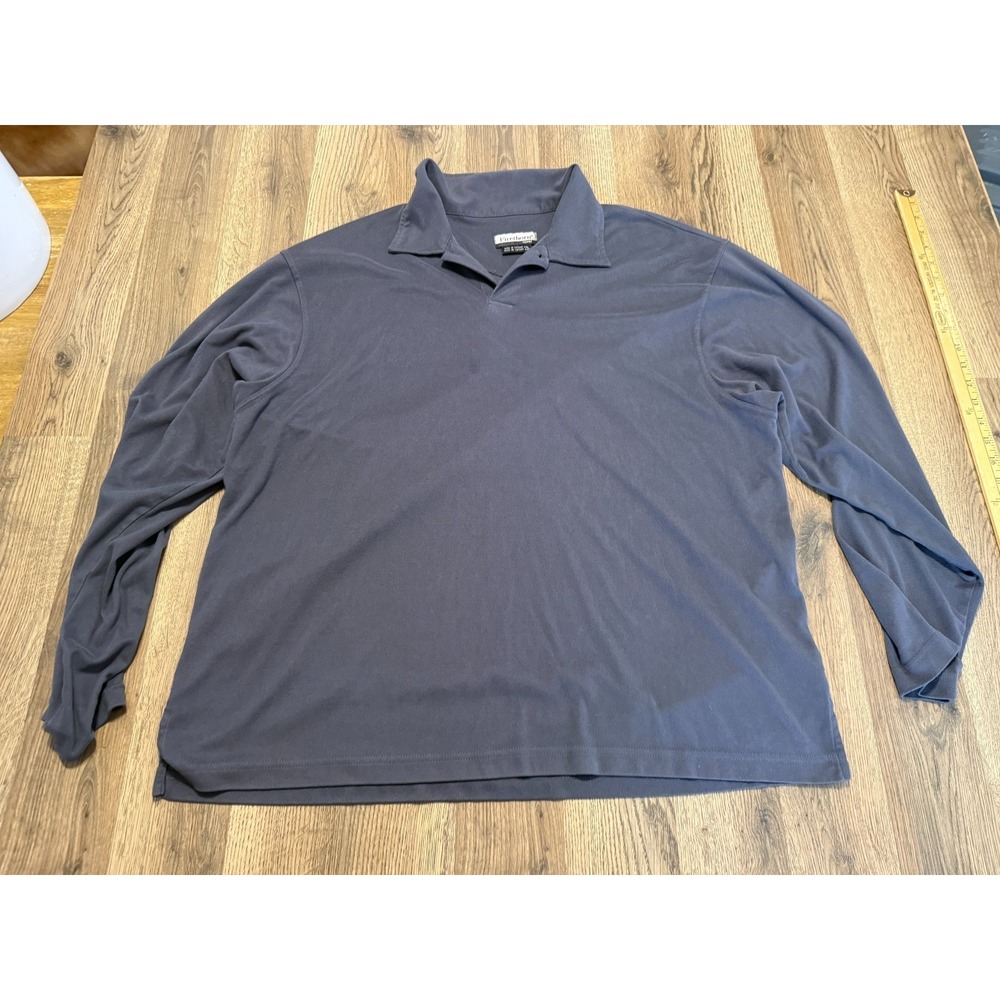 Firethorn Shirt, Men's Size XXL, Gray, Long Sleeve, 1/4 Buttons, Polo Shirt